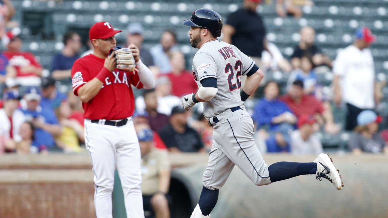 Kipnis homers twice in Indians' 10-4 win over Rangers